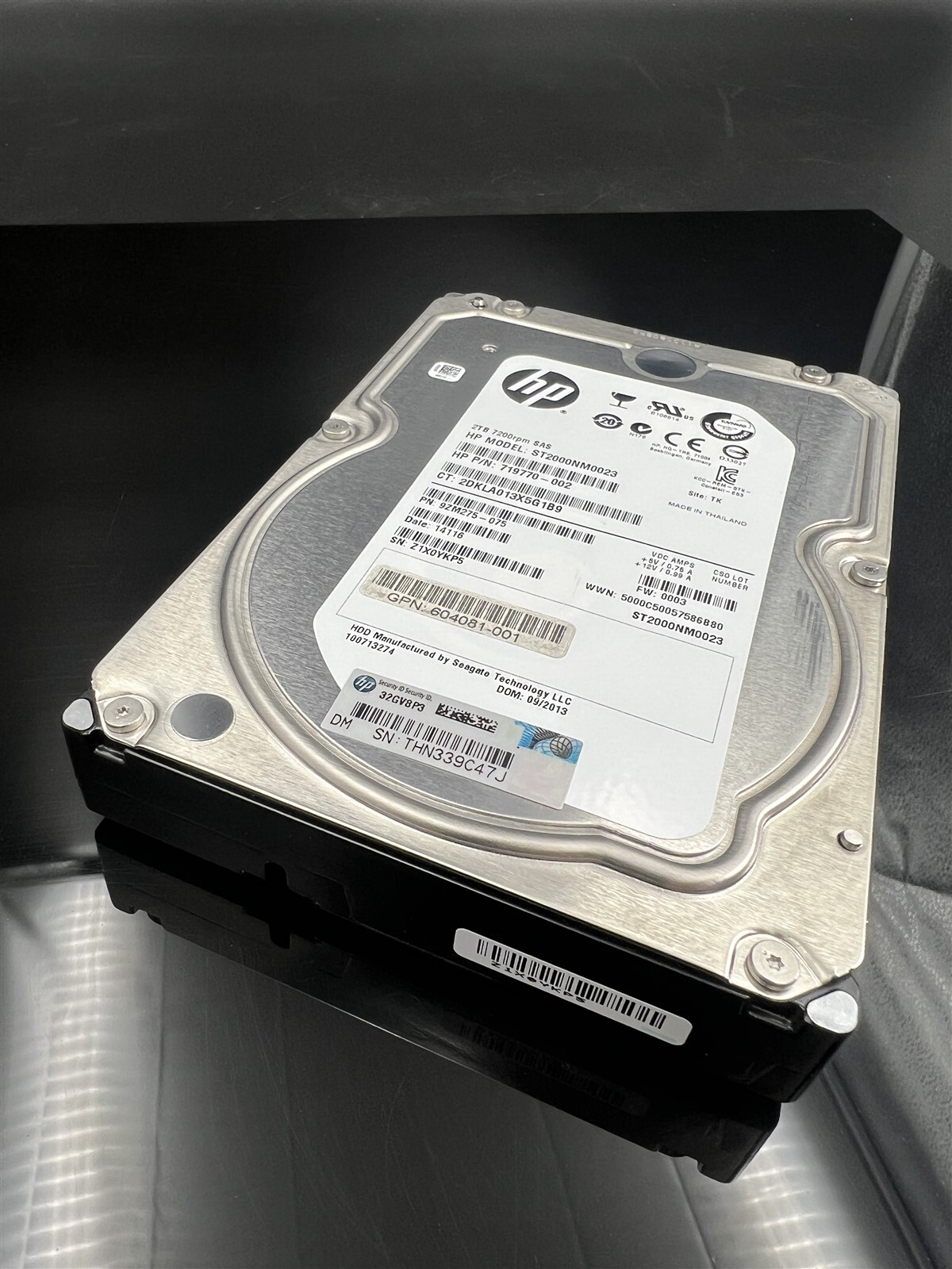 ST2000NM0023 SEAGATE 2TB 7200 RPM 6G DP SAS MDL 3.5“ HARD DRIVE