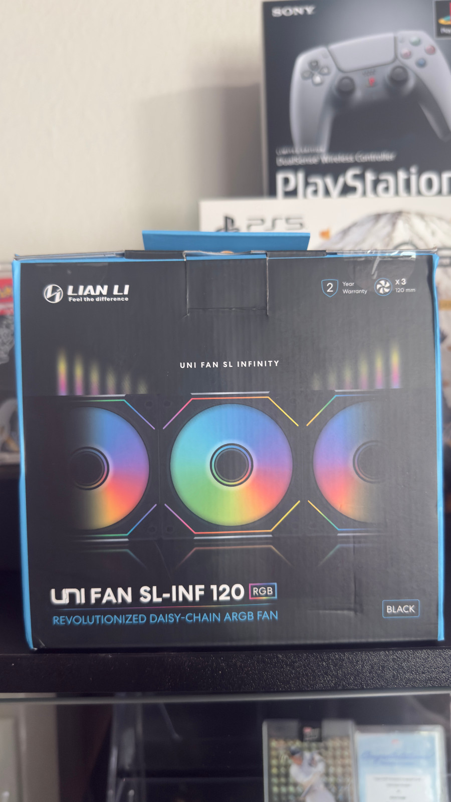 Lian Li UNI Fan SL-Infinity 3 Pack Set - UF-SLIN120-3B - Case Fans - Black