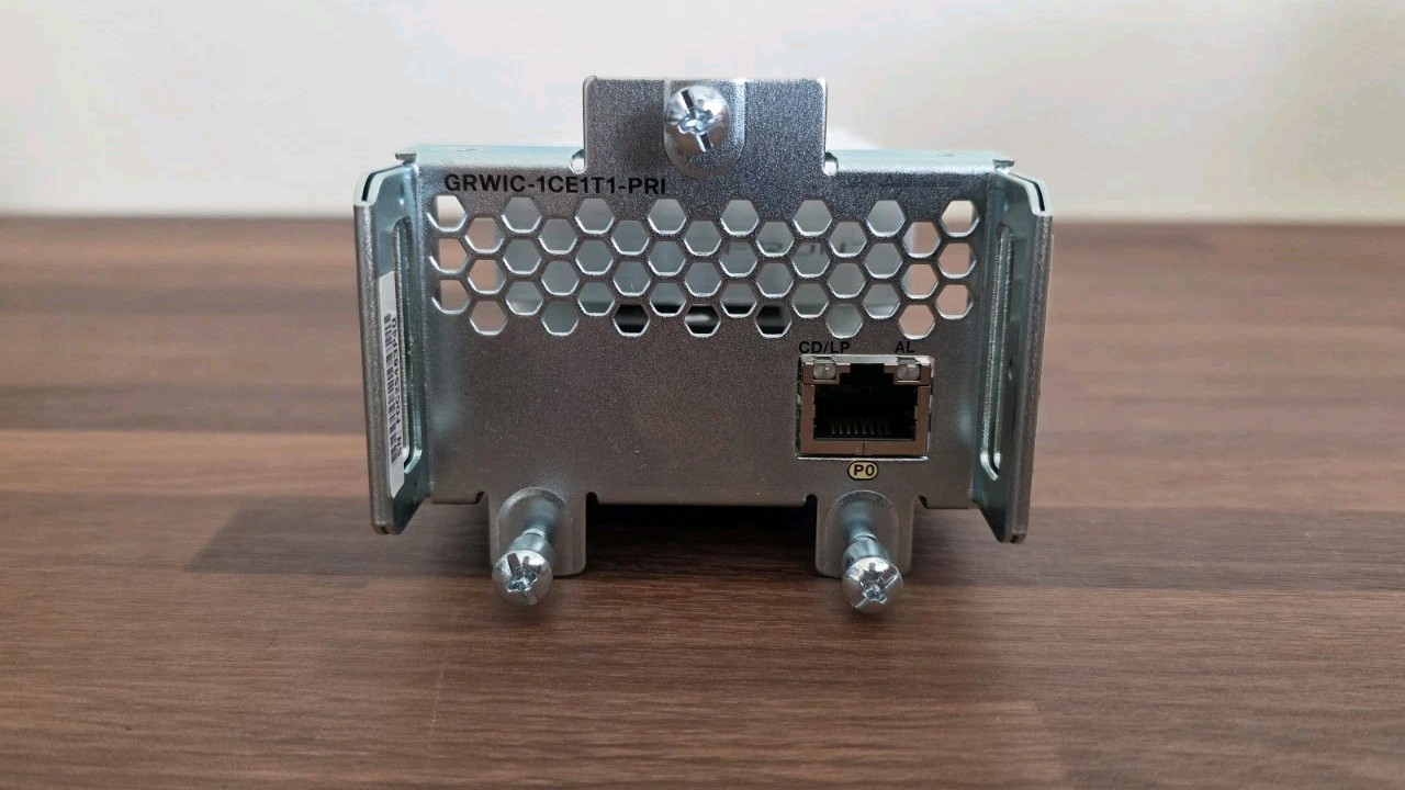 Cisco GRWIC-1CE1T1-PRI 1 port channelized T1/E1 PRI GRWIC WAN Interface Card