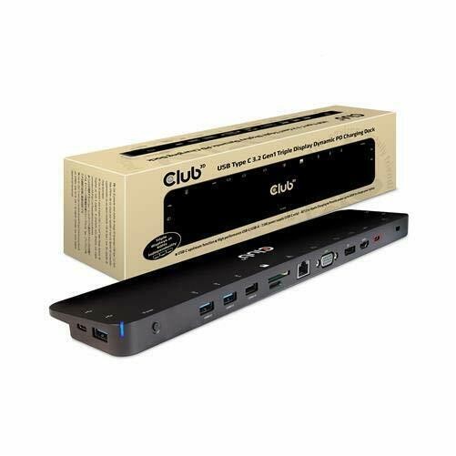 Club 3d CSV-1564W100 USB C UNIVERSAL TRIPLE DOCK USB C TRIPLE DOCK 100 WATT