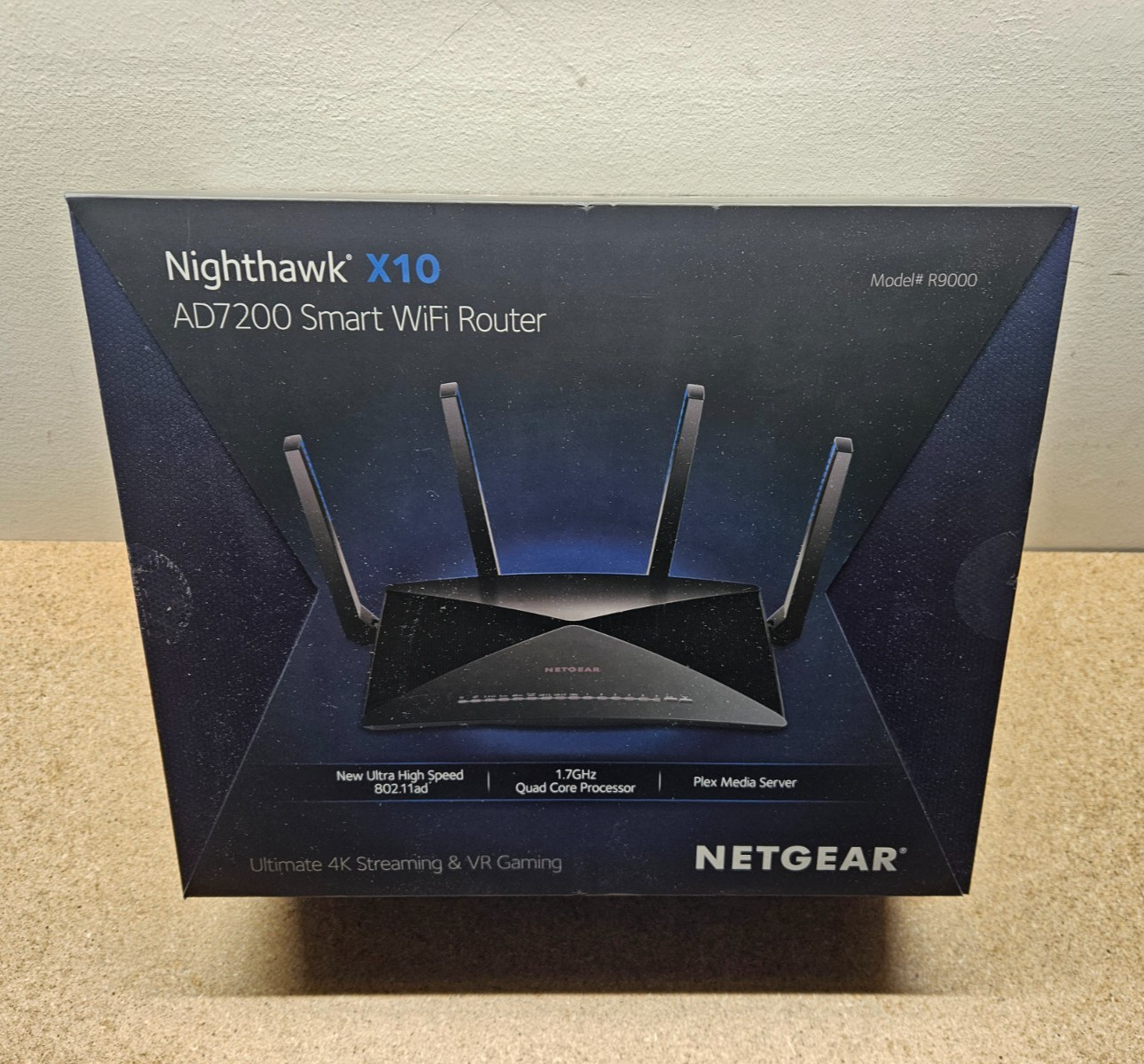 Netgear Nighthawk X10 AD7200 Smart WiFi Router R9000 Quad-Stream 60GHz Tested