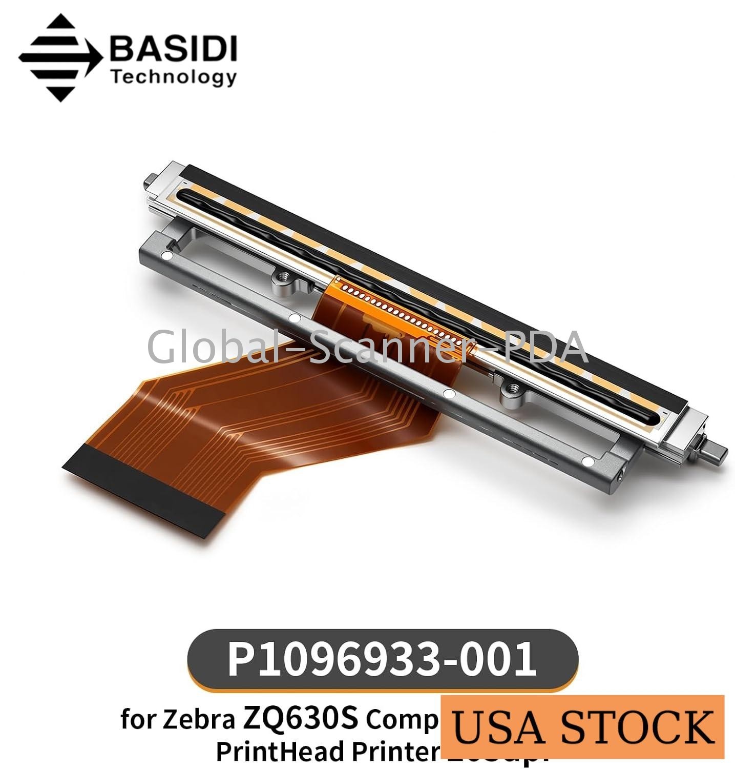 P1096933-001 ZQ630 Printhead with Flex Cable For Zebra ZQ630 Printer 203DPI 4"