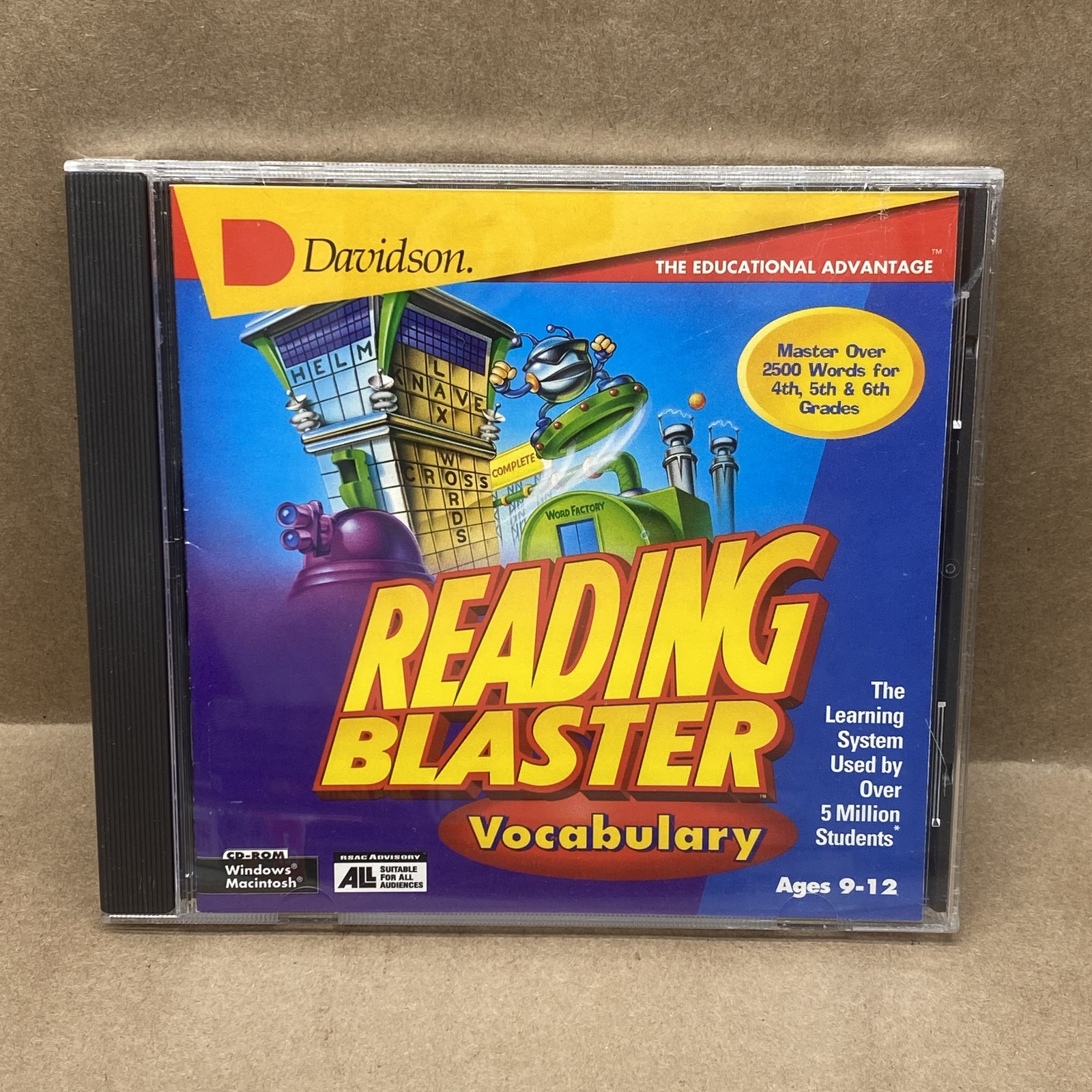 Davidson Reading Blaster Vocabulary CD-ROM PC Mac Ages 9-12 Educational Software