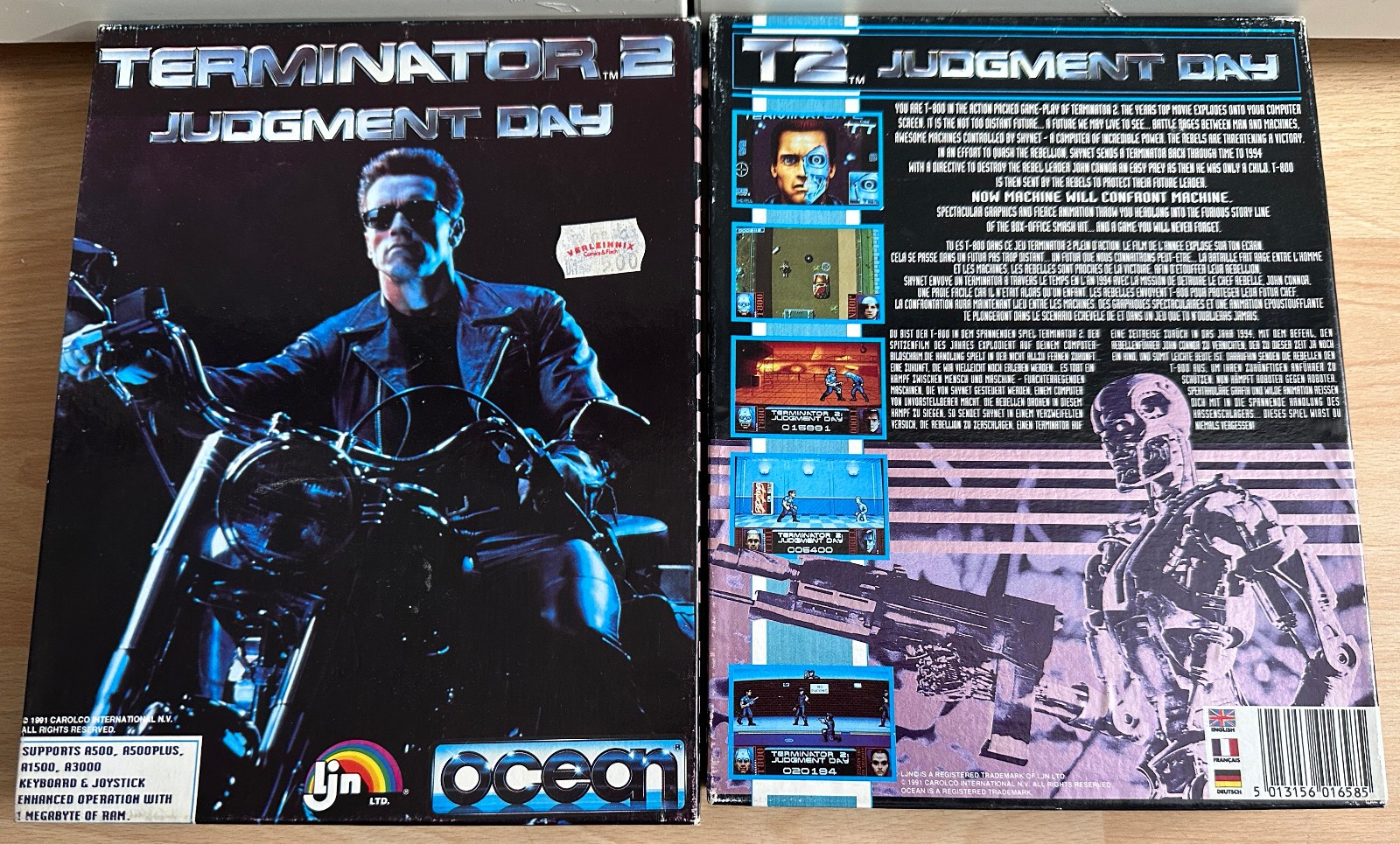 OCEAN T2 Terminator 2 Judgment Day Amiga Big Box OVP Game