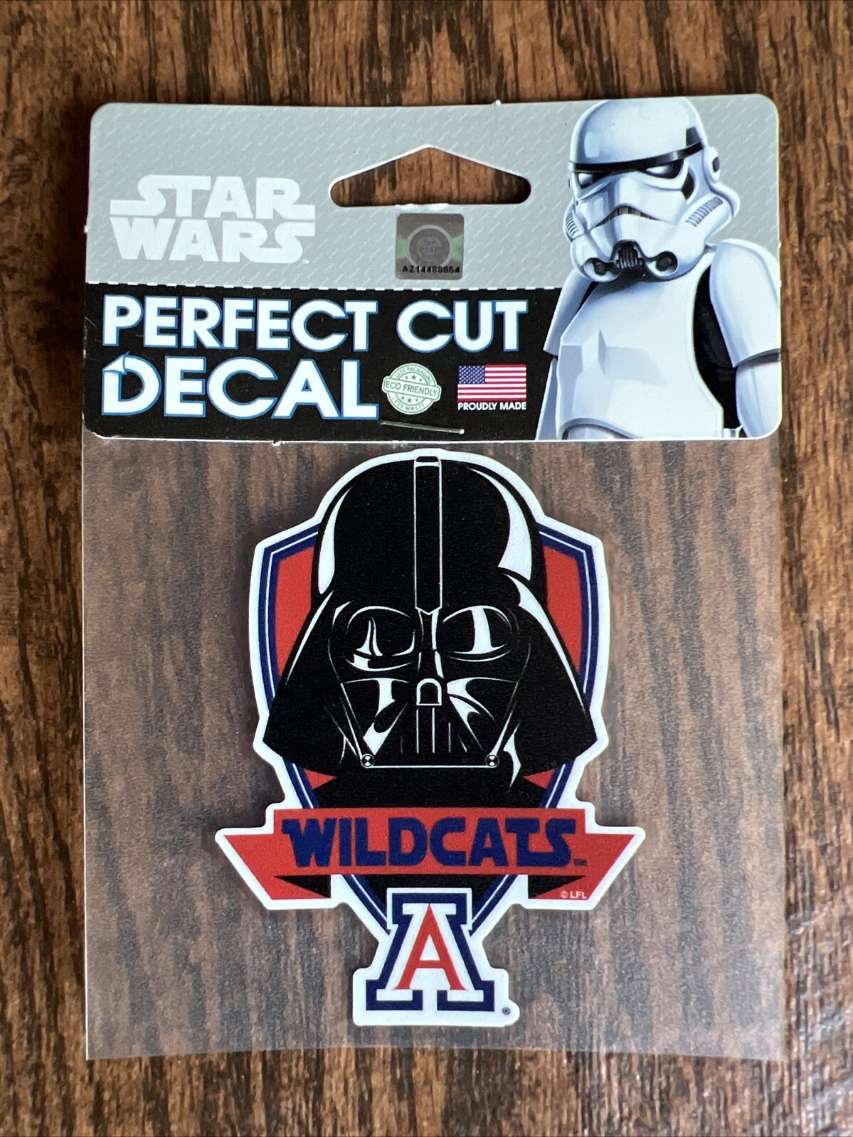Arizona Wildcats STAR WARS Darth Vader PERFECT CUT DECAL 4" WINDOWS LAPTOPS