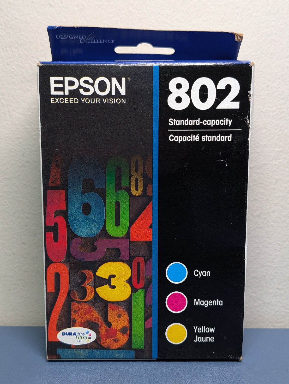 Genuine Epson 802 Color Ink 3-Pack C/M/Y T802520-S NEW BB 10/2025
