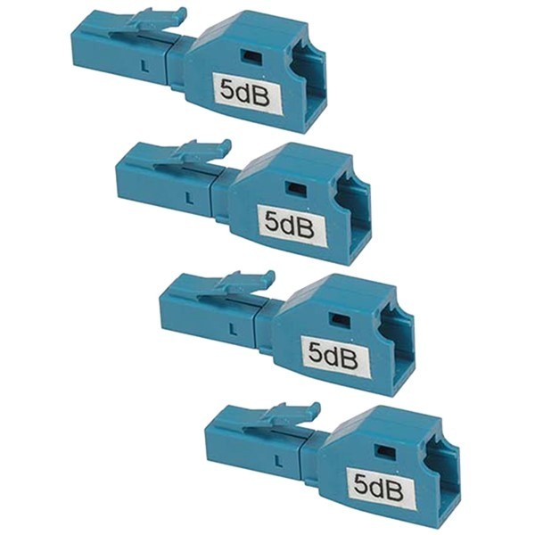 4x 5dB LC Fiber Optic Attenuator Plug-In Connector Single Mode Fixed Optical
