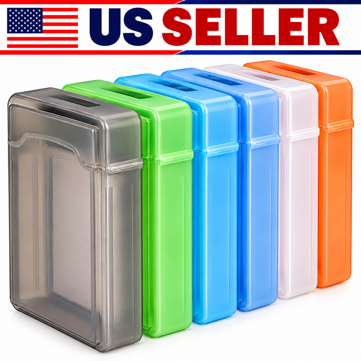 5 Pcs 3.5 Inches Hard Disk Drive Protection Storage Box Case