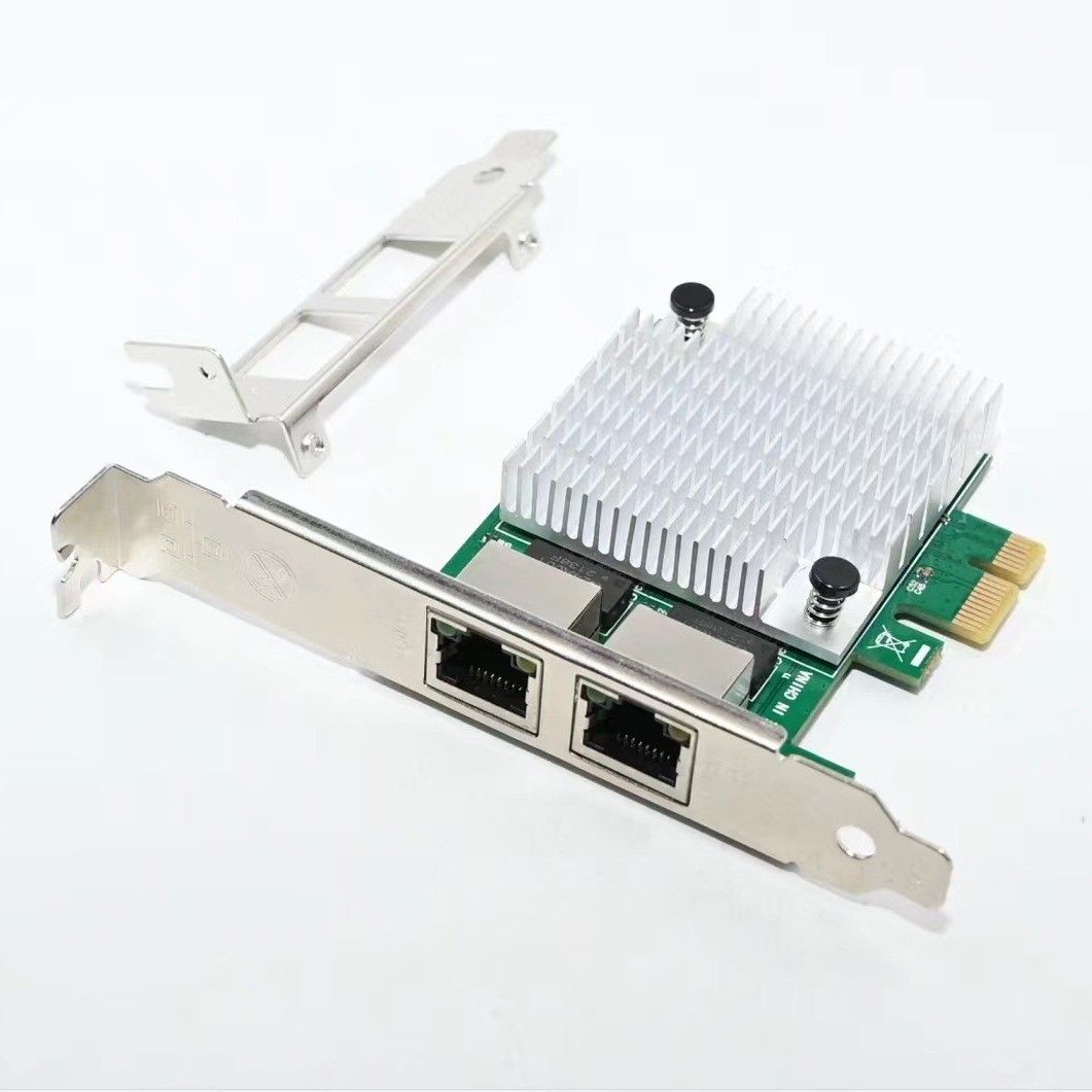 Realtek 8111F Chip PCI Express x1 Gigabit Dual‑port Network Card  Desktops 1000M
