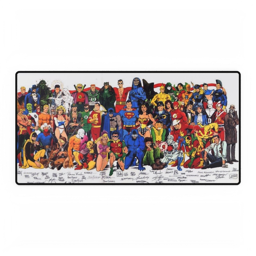 DC Comics Legends Autograph Edition Comic Art Mouse Pad Desk Mats DC Comics