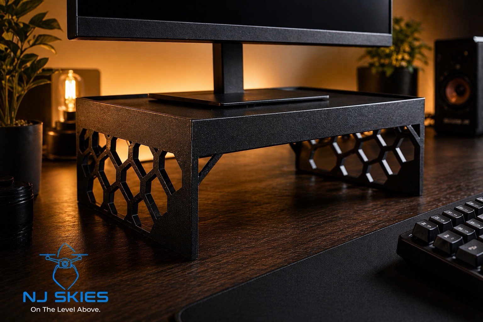 Custom Monitor Riser Stand – Made to Fit  – Resistant – Strong & Stable