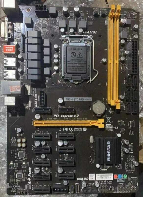 B250-BTC 12 Card 12GPU 12PCI-E Board B250-12P LGA1151 DDR4 Motherboard 1P
