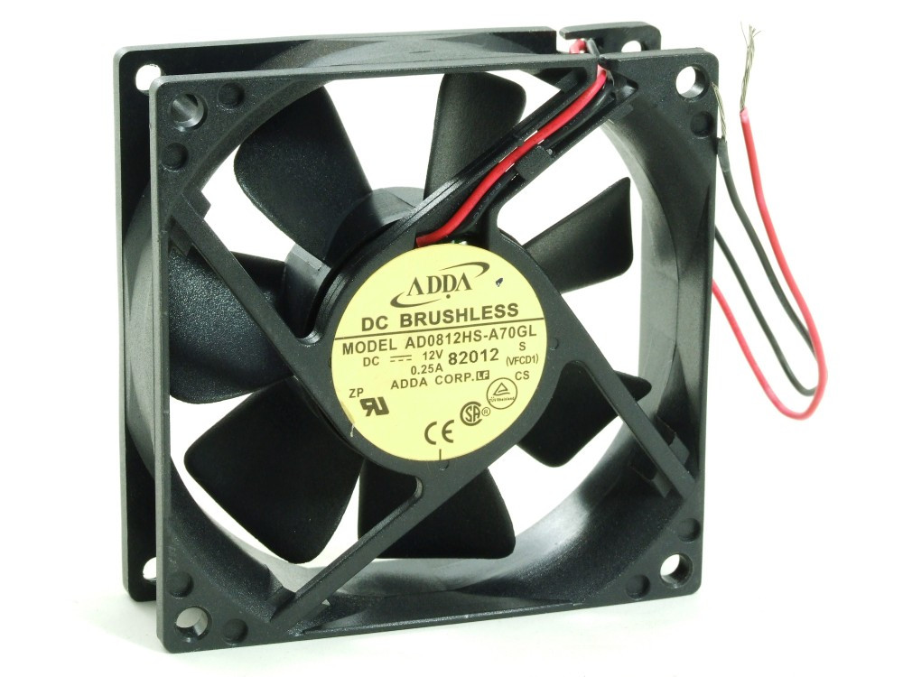 ADDA AD0812HS-A70GL 80X25MM 8X2CM Computer Case Fan PC Fan 2-Wire 12V 0.25A