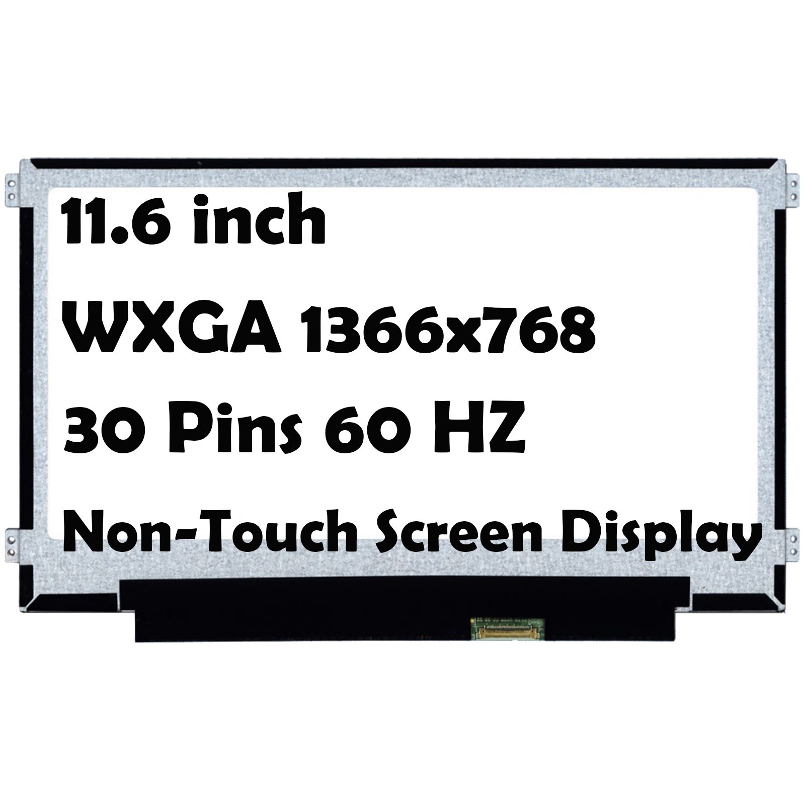 B116XTN02.3 Non-Touch Replacement Led Lcd Screen 11.6" HD 1366x768 30 Pins