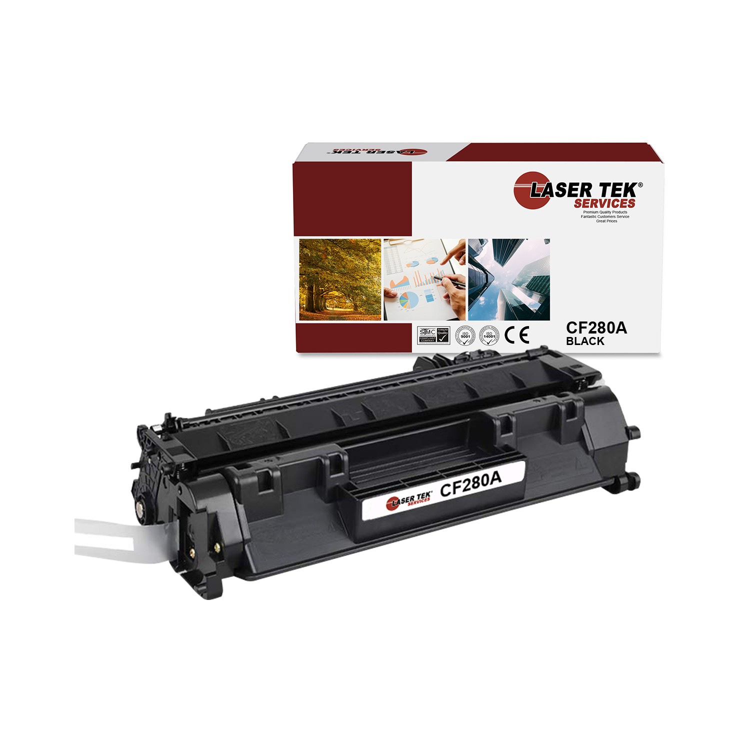 LTS 80A CF280A Black Compatible for HP LaserJet Pro 400 M401dn M401dw Toner