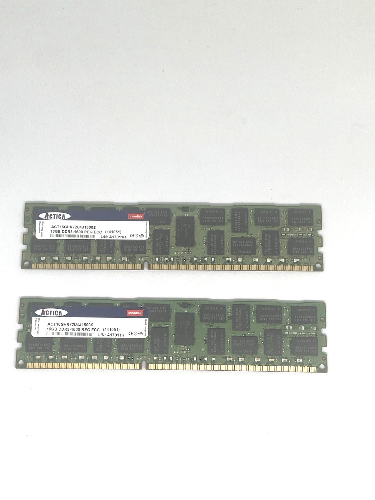 LOT 2 ACTICA Innodisk  ACT16GHR72U4J1600S DDR3 1600 REG ECC (16GB)