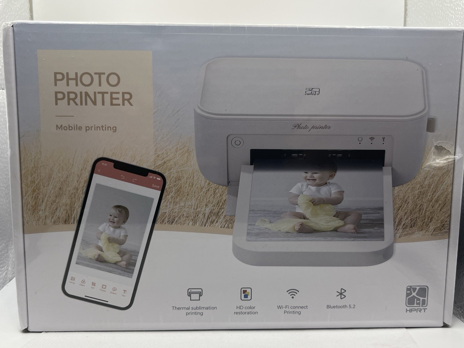 HPRT 4x6 CP4100 Wi-Fi Instant Thermal Bluetooth Mobile Photo Printer -NEW SEALED