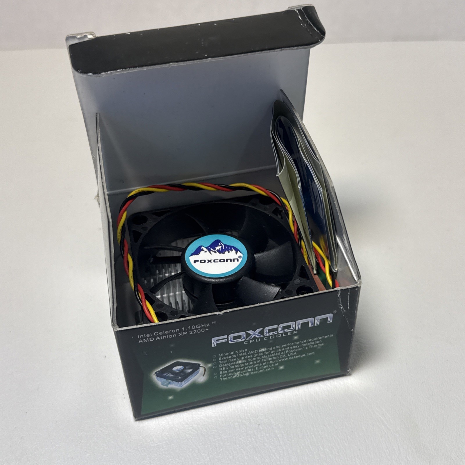 Foxconn CPU Cooler Heatsink Fan  3-Pin Socket 370 Socket 462 (A) Socket 7 RETRO