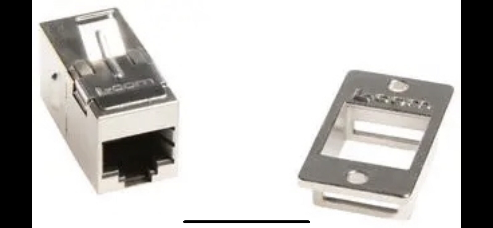 L-Com ECF504-SC6 Cat6 Shielded RJ45 Connector (8X8) Panel Mount Female