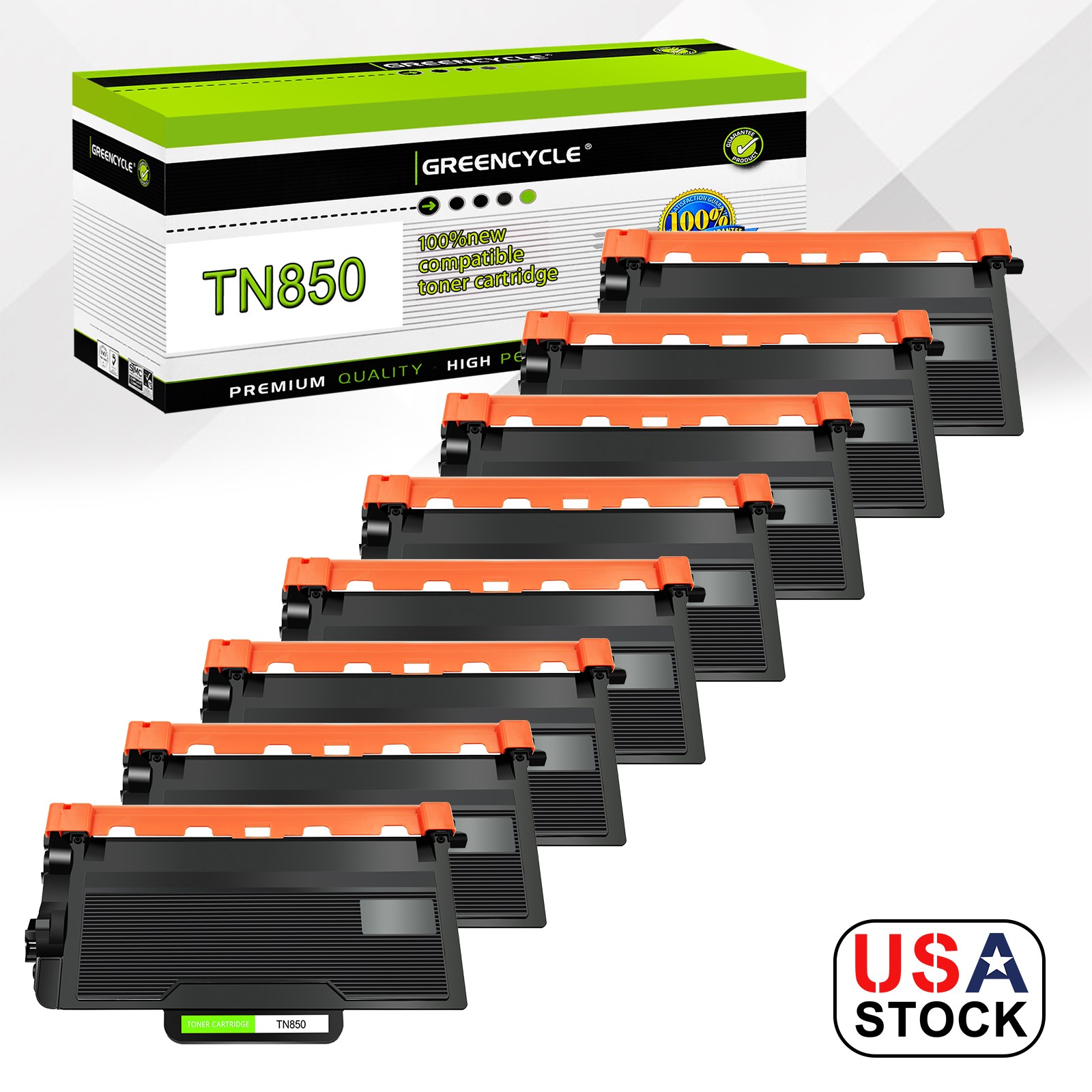 8 Pack TN850 Toner fits for Brother HL-L6400DW L6400DWT DCP-L5650DN MFC-L6700DW