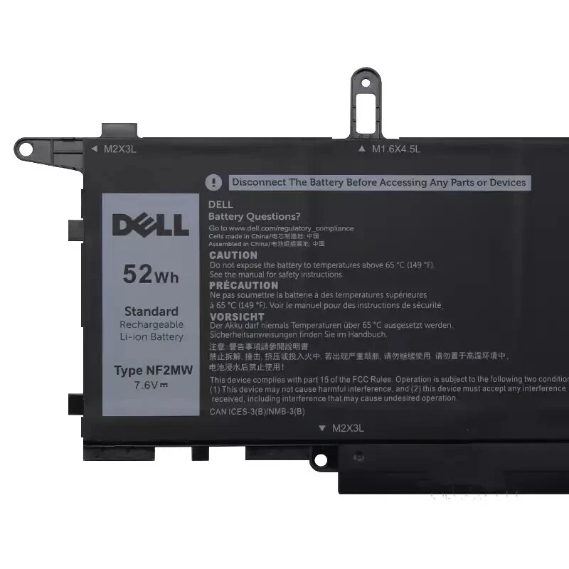 Original 52WH NF2MW Battery For Dell Latitude 7400 2-in-1 E7260 E7270 0C76H7 NEW