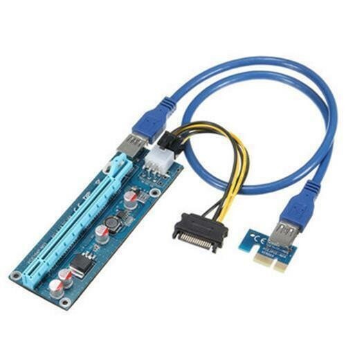 PCI-E Riser Card 1X to 16X Powered USB 3.0  GPU MODEL: PCE164P-N03 Ver 006C