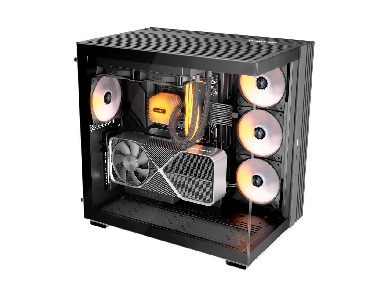 quiet LIGHT BASE 600 LX Black ABS / Steel / Tempered Glass ATX Mid Tower be