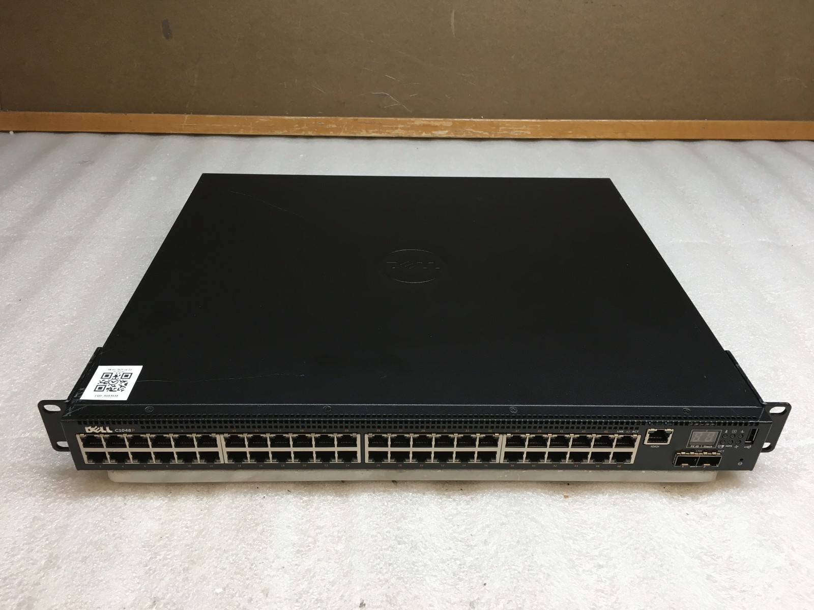 Dell C1048P 48-Port x 1GbE PoE+ RJ45 Ports + 2 x SFP+ Network Switch w/Rack Ears