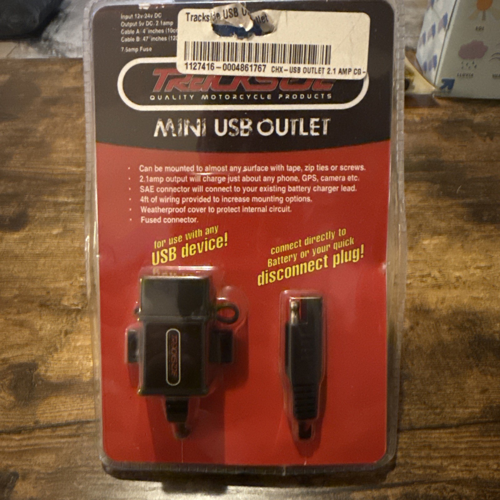 Trackside Mini USB Outlet New In Package 658666