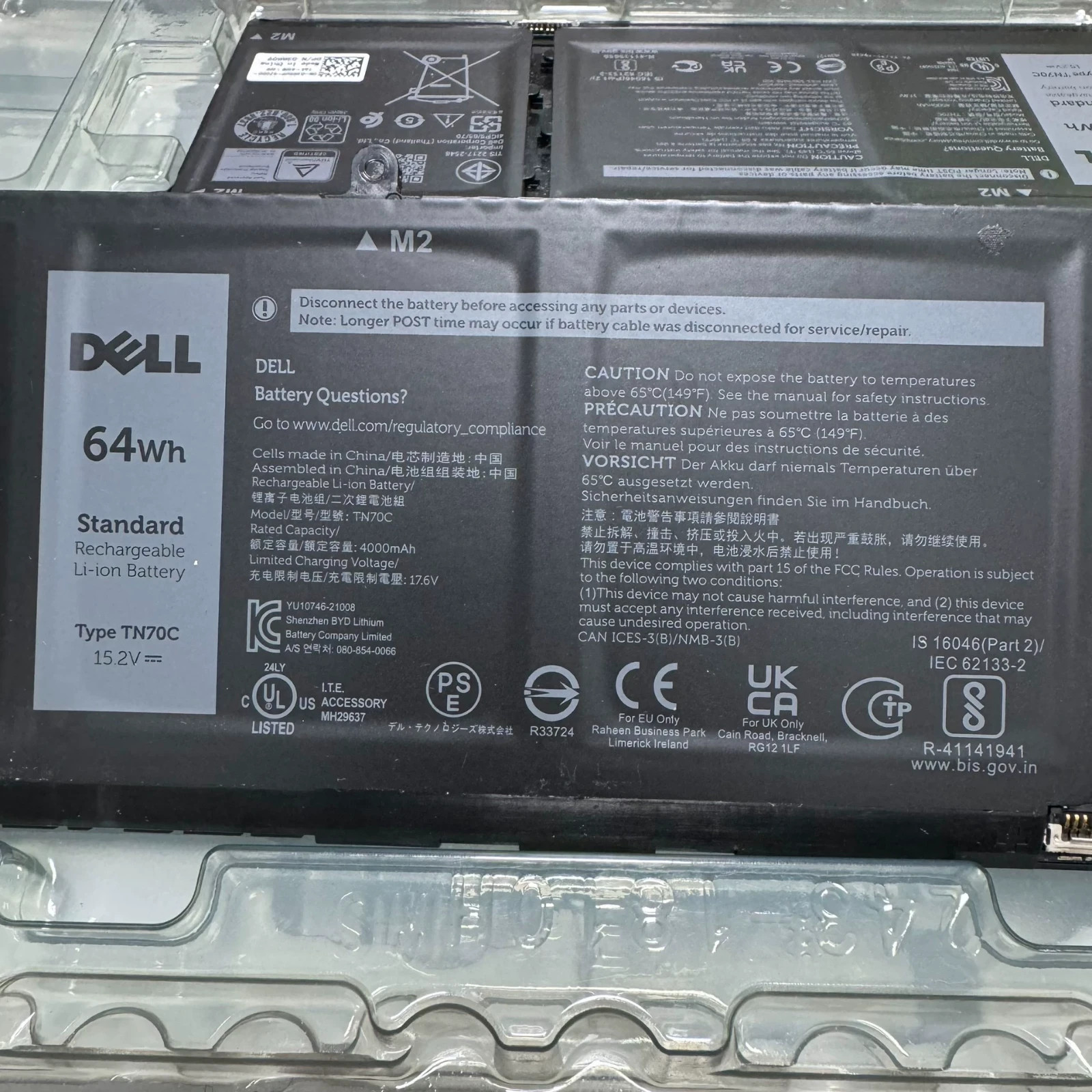 NEW OEM 64WH TN70C Battery For Dell Inspiron 3510 3511 3515 5310 5410 5418 N9XX1