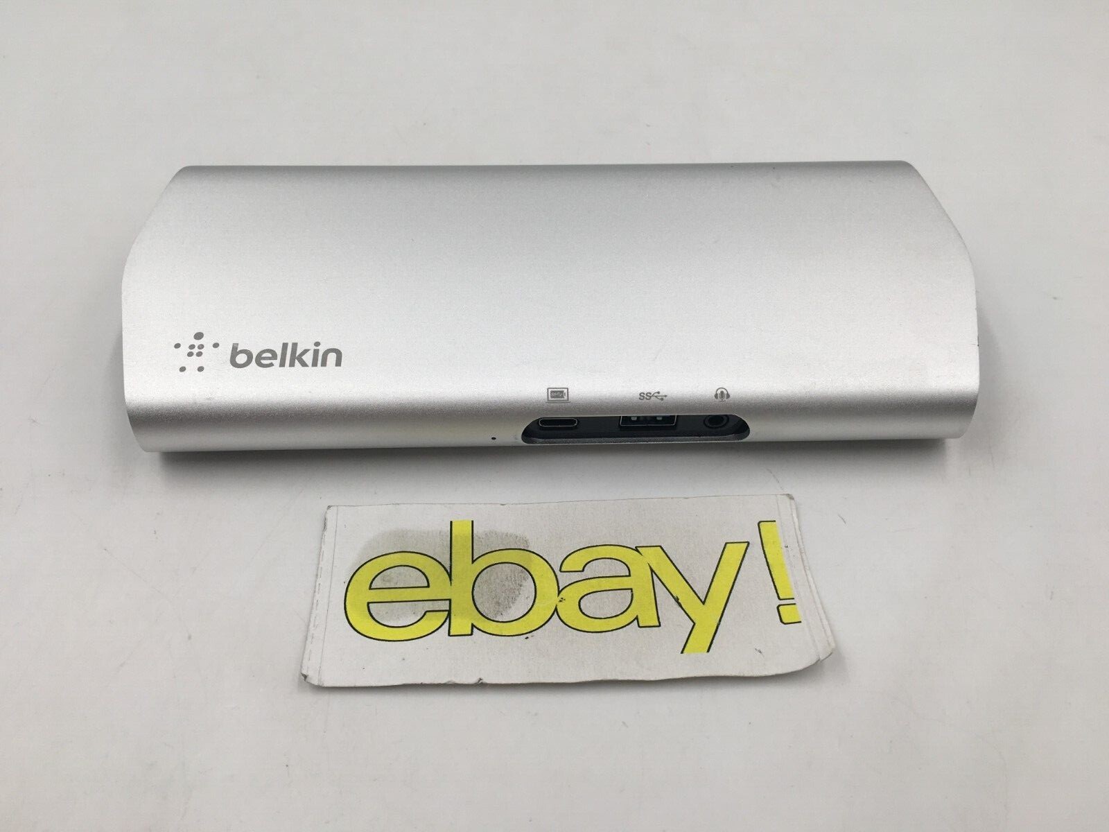 Belkin USB-C Express Dock - 3.1 HD - Silver F4U093 w/o Power adapter Free S/H