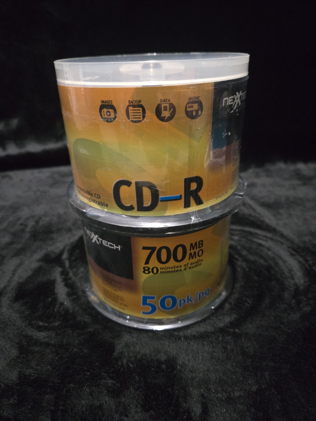 Nexxtech Cd-R 700mb Mo 80min Multispeed Up To 52x 2 50 packs New Sealed
