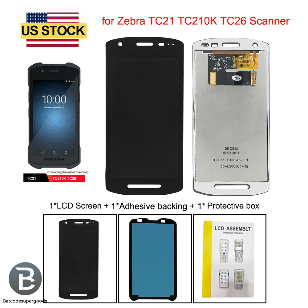  for Zebra TC21 TC26 LCD Display with Touch Digitizer Screen + Adhesive backing