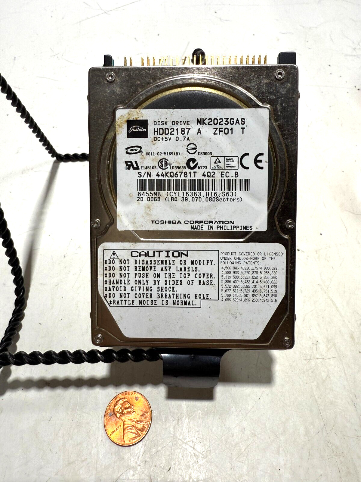Toshiba MK2023GAS  Hard Disk Drive