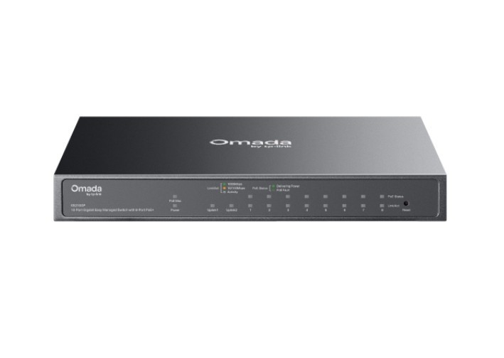 TP-Link ES210GP Omada 10-Port Gigabit Easy Managed Switch with 8-Port PoE+ 8