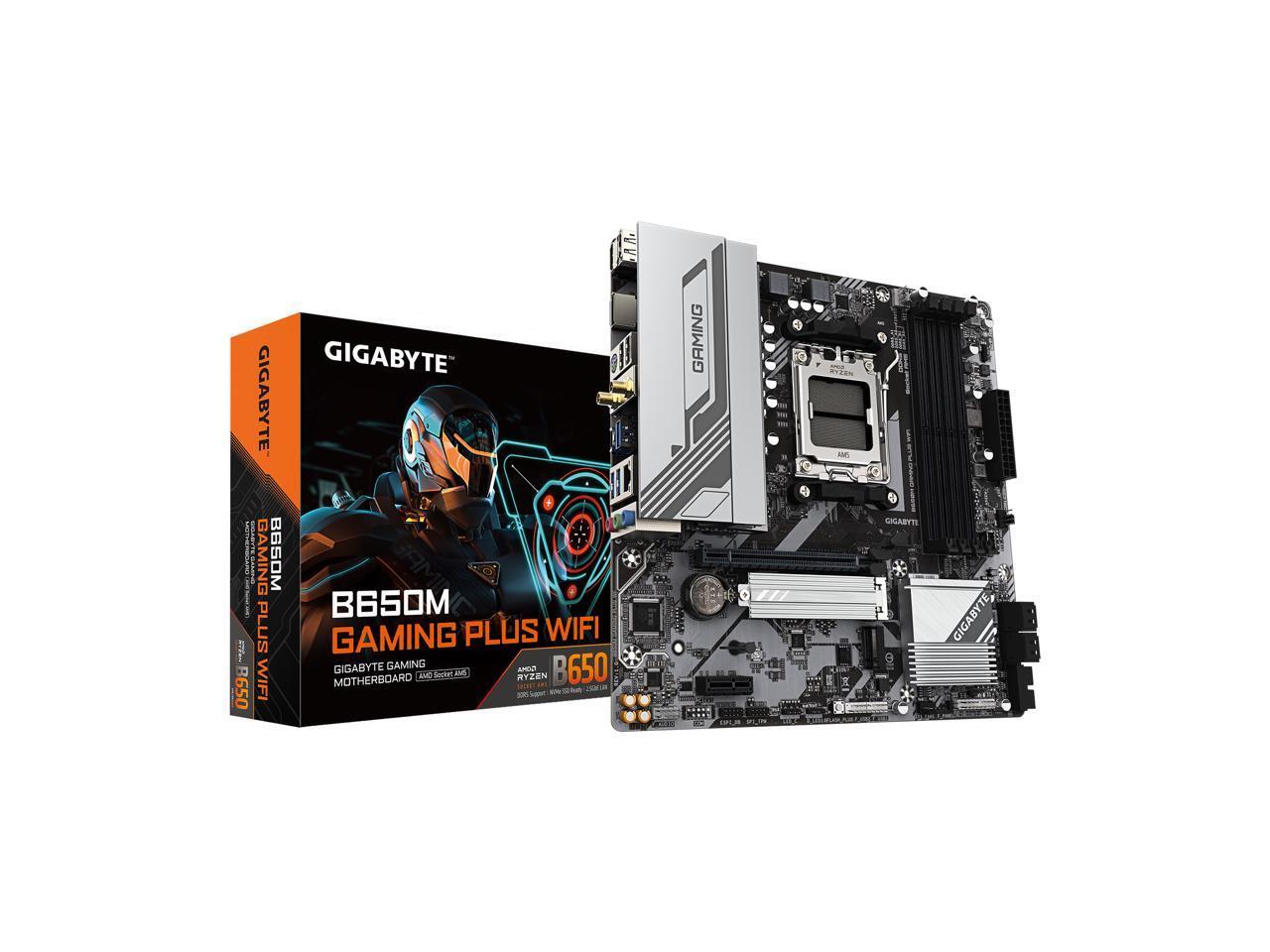 GIGABYTE B650M GAMING PLUS WIFI AM5 LGA 1718 AMD ATX, DDR5 Motherboard