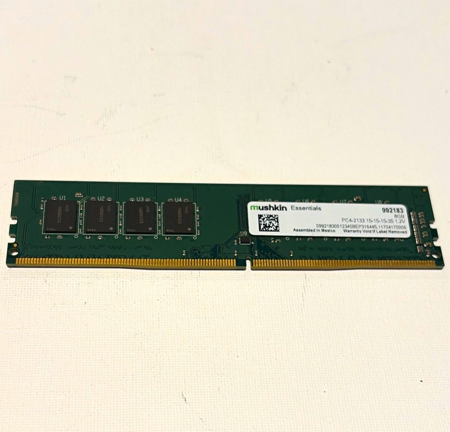 Mushkin Essentials 8GB DDR4 PC4-2133 288-Pin DIMM SDRAM 992183