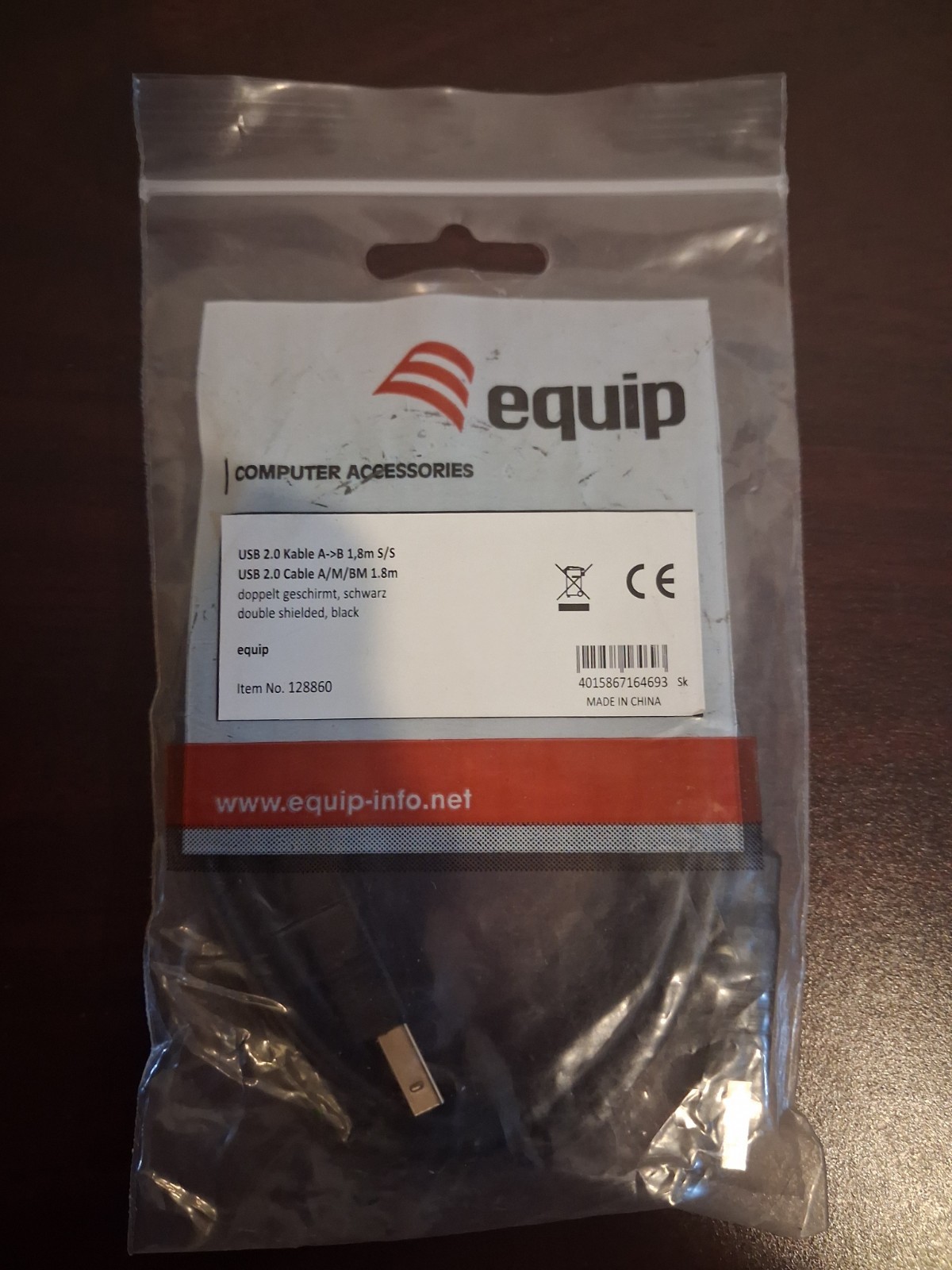 Equip Computer Accessories USB 2.0 Cable A/M/BM 1.8m