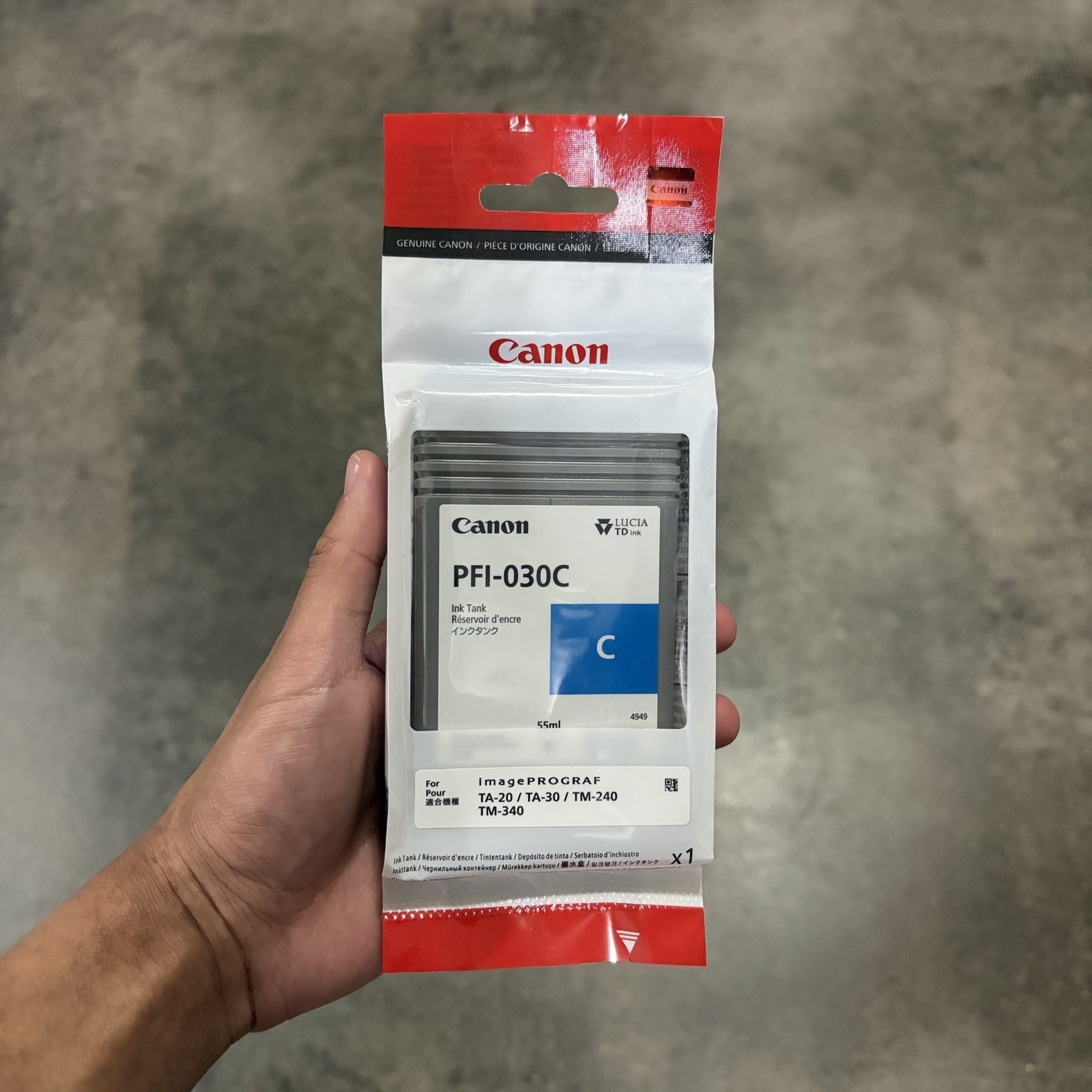 Genuine Canon Ink PFI-030C CYAN Image PROGRAF TA-20 TA-30 TM-240 TM-340 55ml
