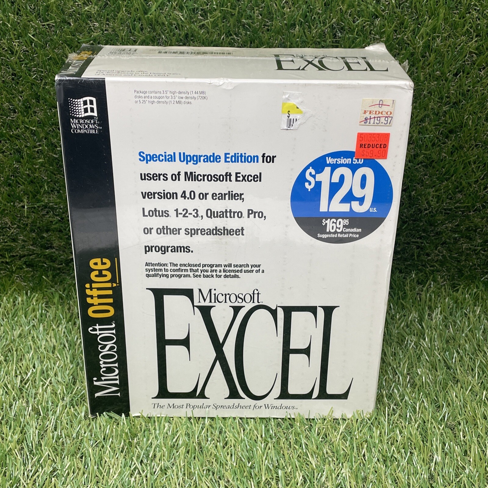 NEW SEALED RARE 🔥 VINTAGE microsoft excel 5.0 special upgrade edition programs