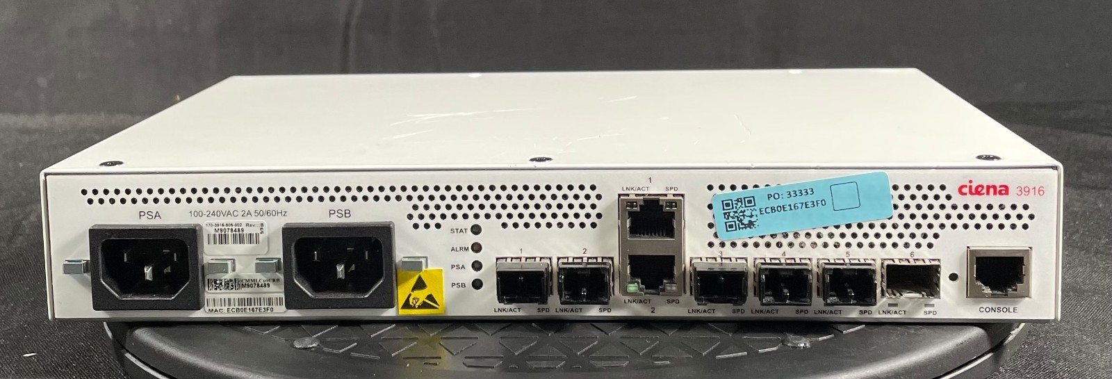 Ciena  3916  170-3916-906 Service  Switch -Same Day Shipping
