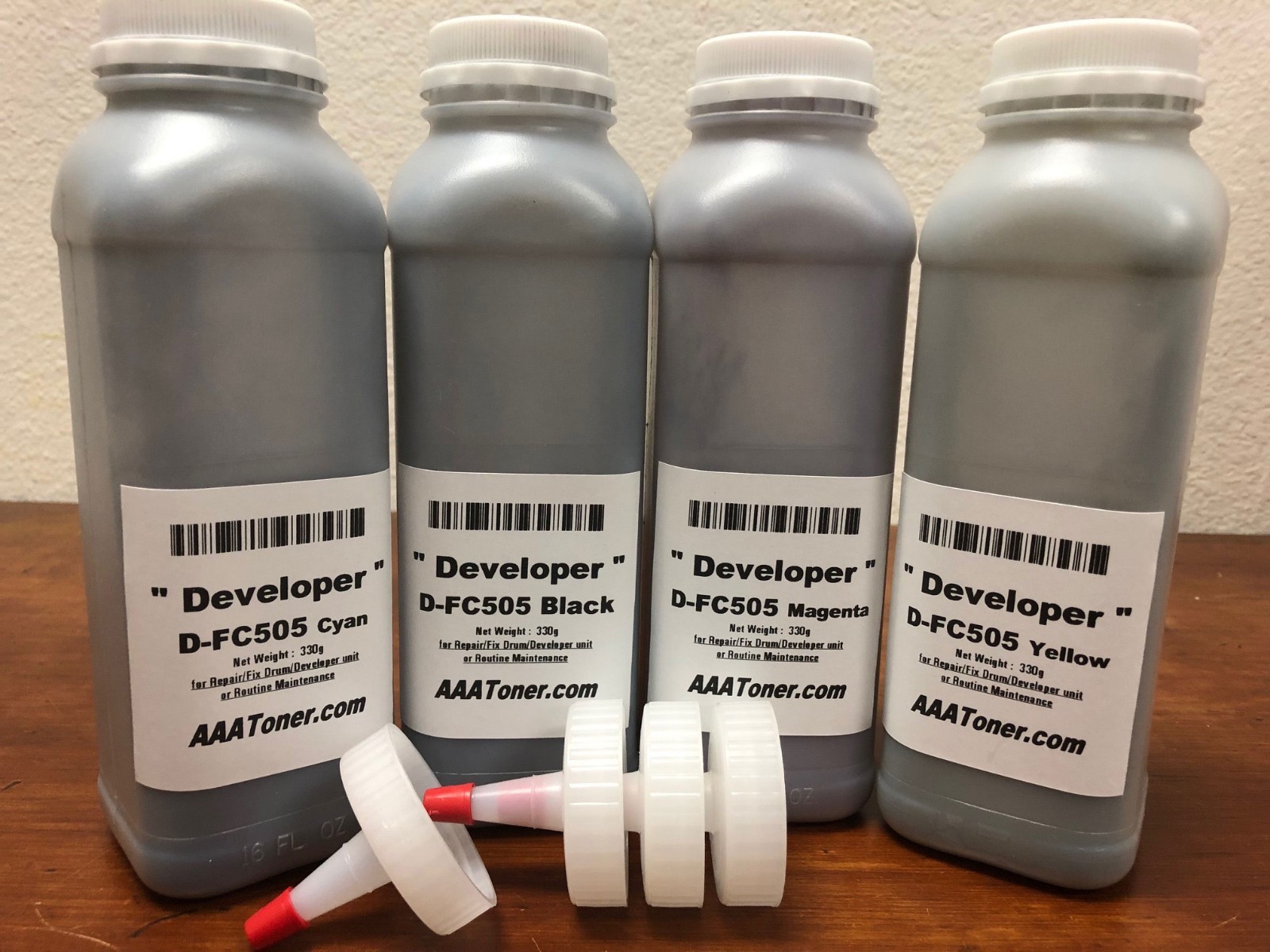 4 x D-FC505 Developer Refill for Toshiba 2505AC 3005AC 3505AC 4505AC 5005AC