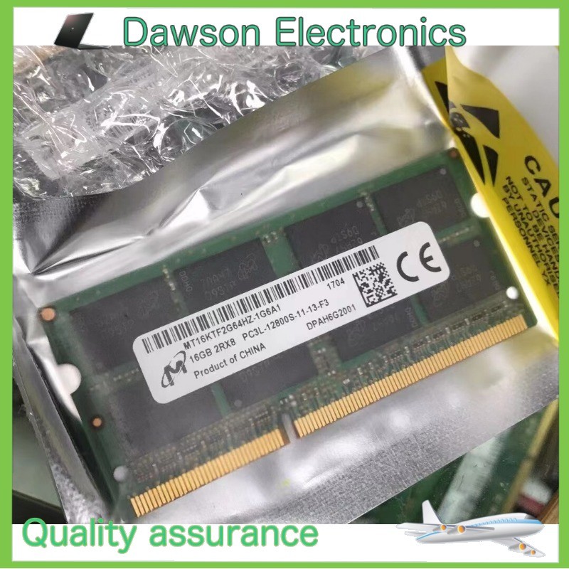 MT Micron 16GB DDR3 1600 MT PC3L-12800S MT16KTF2G64HZ-1G6A1 Laptop SODIMM RAM