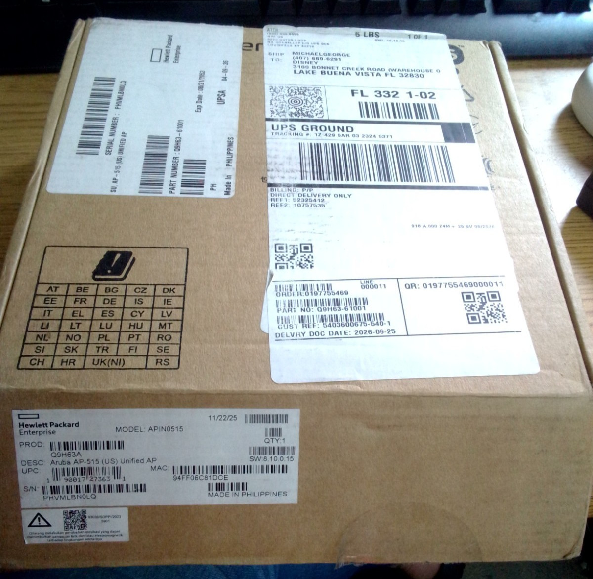 Aruba Networks JW797A AP-315 Wireless Access Point - White