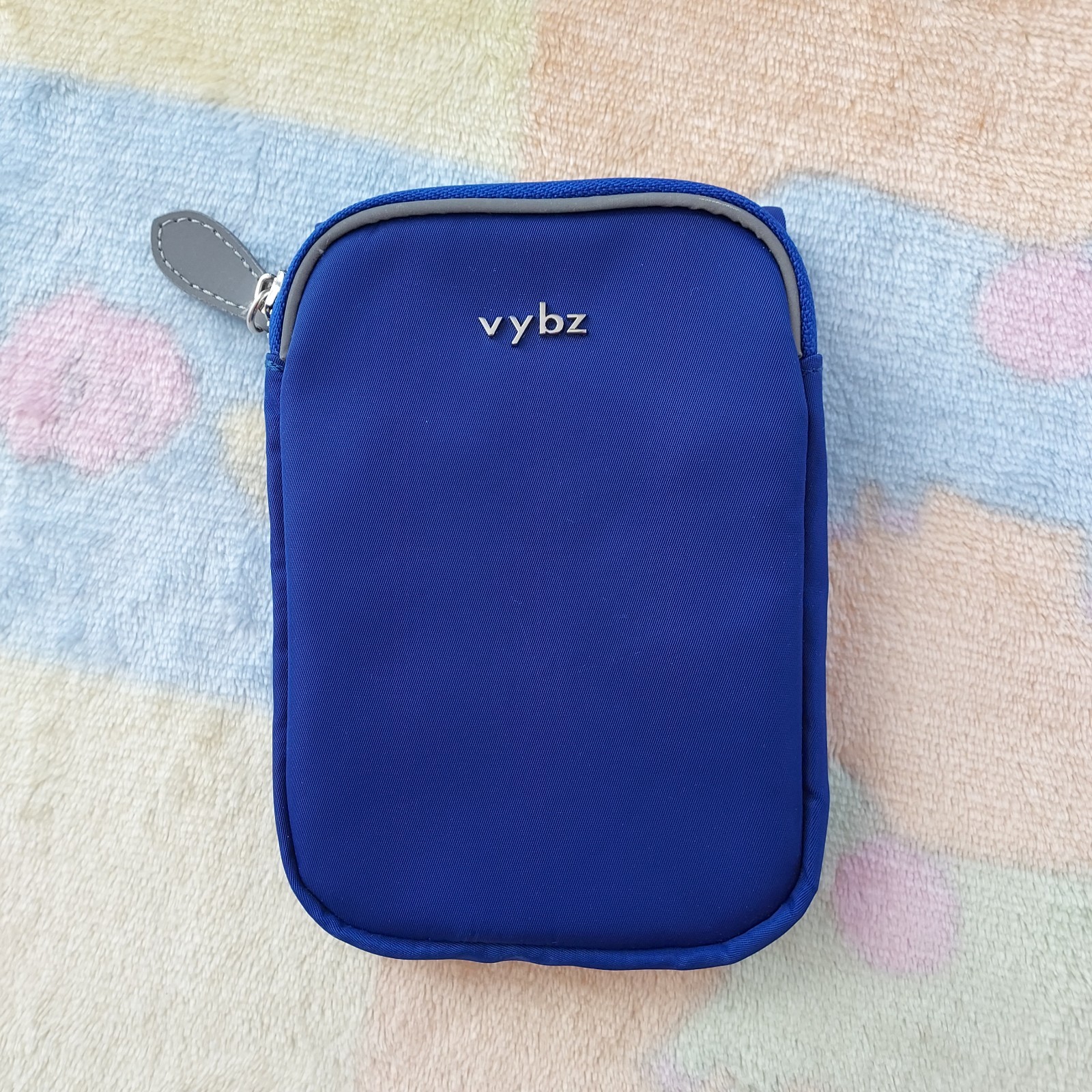 Vybz Tablet Sleeve Pouch Blue Universal Zipper Case Soft Padded Cover Bag