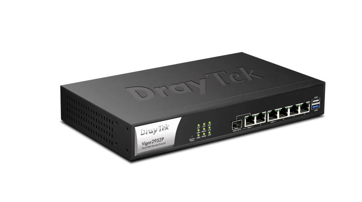 DrayTek Vigor 2952P Dual-WAN Gigabit VPN Router with PoE – Business-Grade Perfor