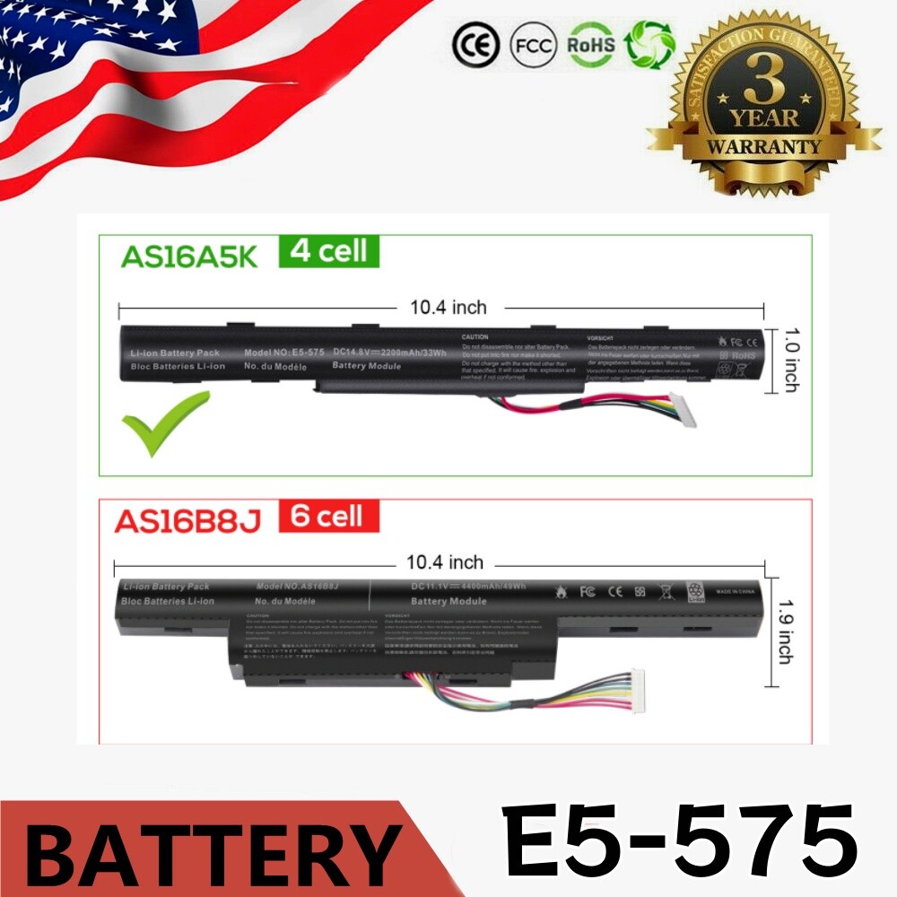 AS16A5K Laptop Battery for Acer Aspire AS16A7K AS16A8K KT.00405.001 KT.00407.004