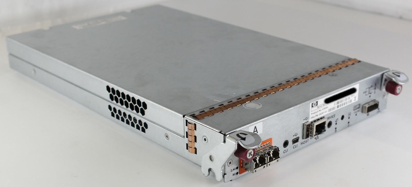 HP AP836A P2000 MSA Fiber Channel Controller Module w/ 2x FTLF8528P3BCV SFP