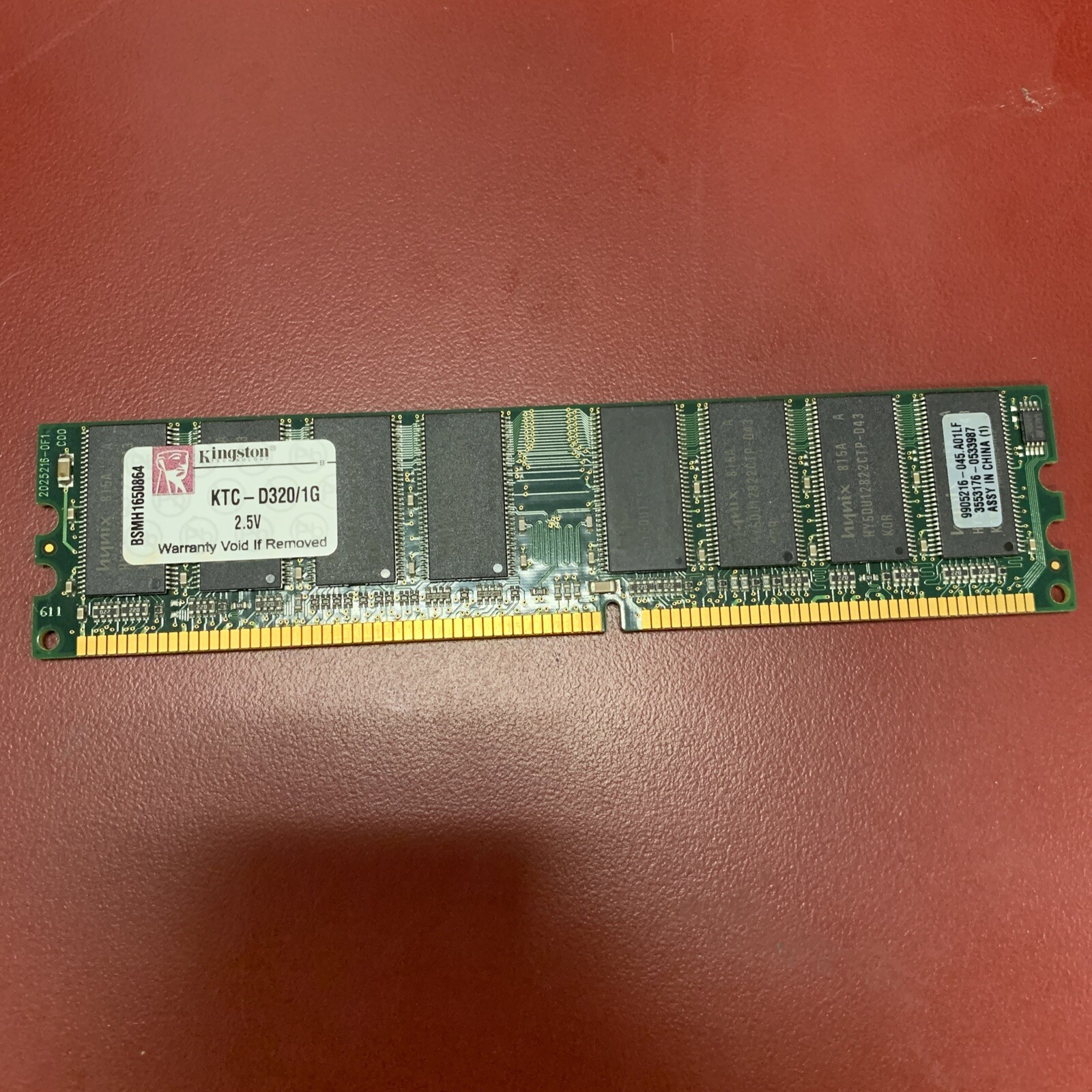 Kingston ValueRAM 1 GB DIMM 333 MHz DDR SDRAM Memory (KTC-D320/1G)