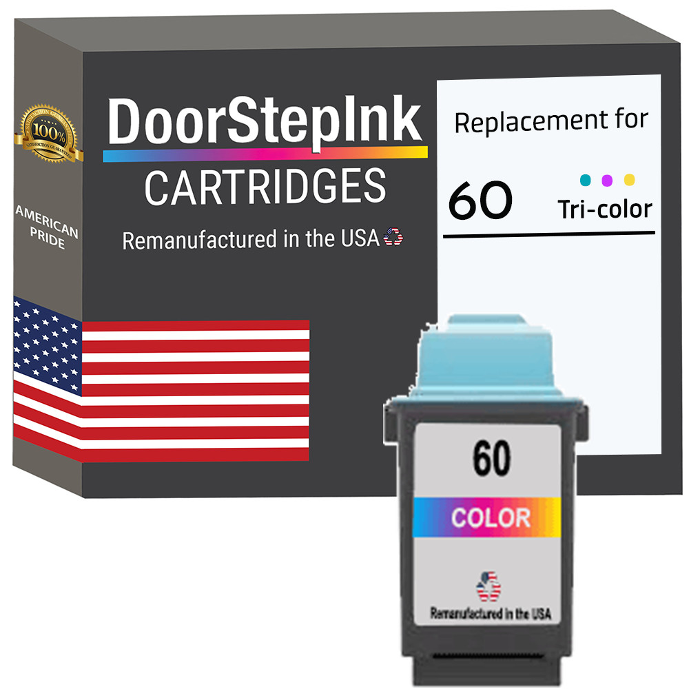 DoorStepInk Compatible Ink Cartridges for Lexmark #60 Tri-Color-USA